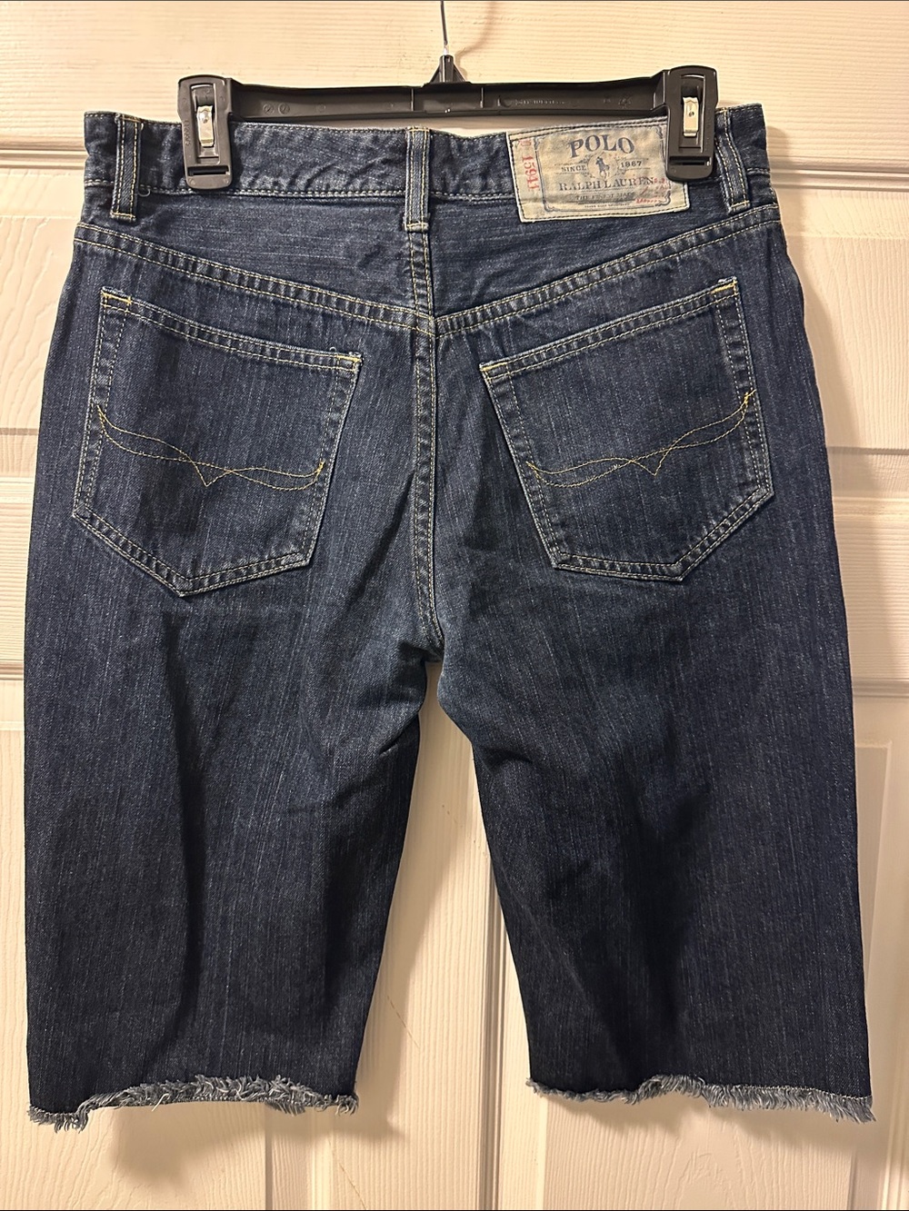Boy’s Polo Ralph Lauren Vintage Dark Blue Denim Relaxed Shorts - Size 20